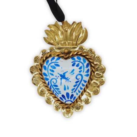 Gargantilla Corazón Sagrado Colibrí Talavera
