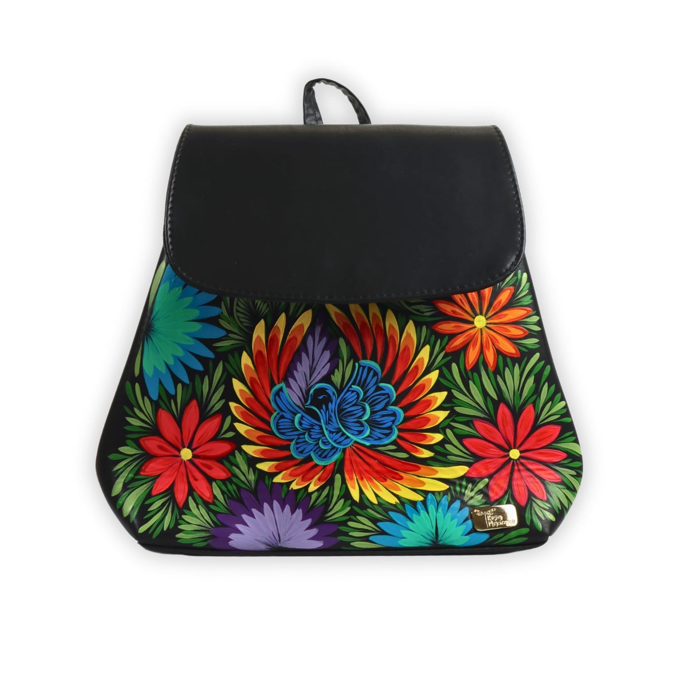 Bolso Backpack Pájaro Jicara Negro