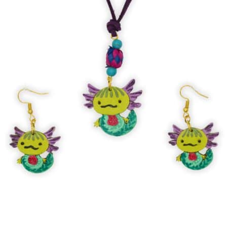 Set Ajolote Verde/Morado